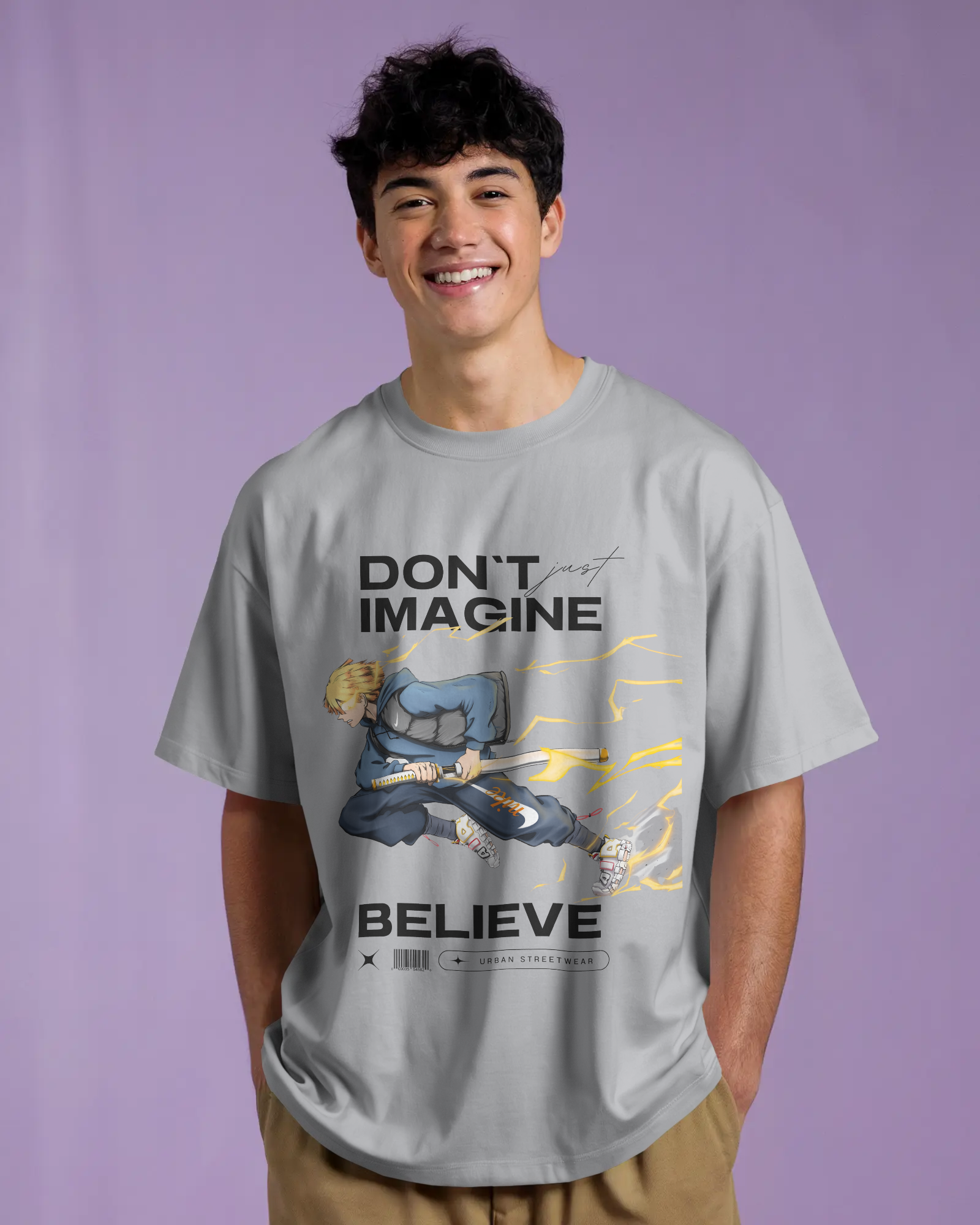 Believe in Thunder Zenitsu Premium Oversized
