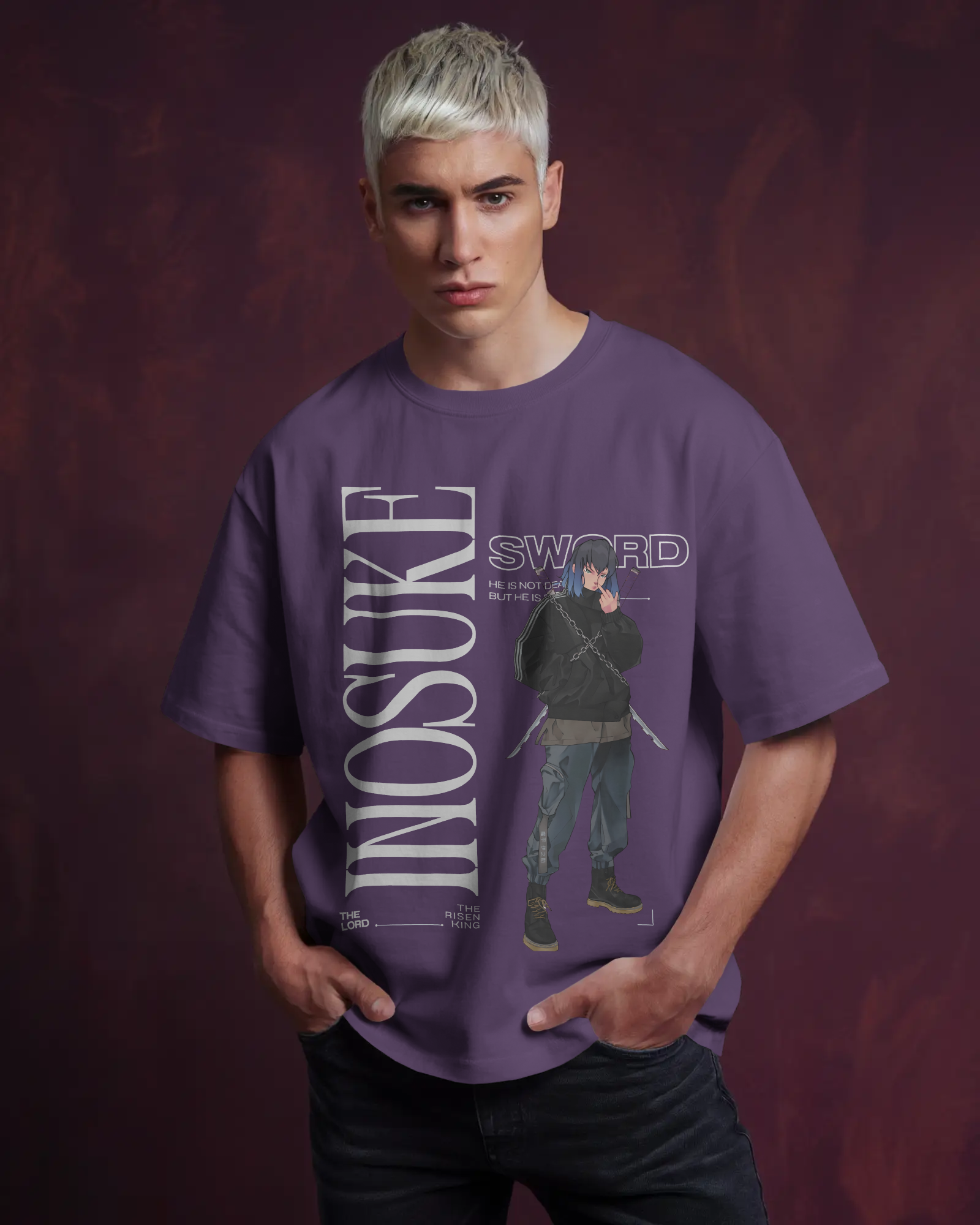 Inosuke Demon Slayer Premium Oversized T-shirt