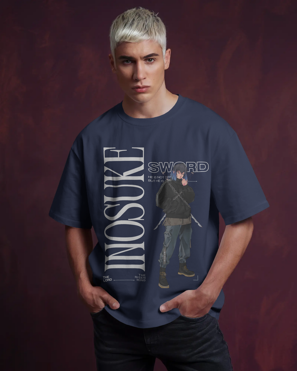 Inosuke Demon Slayer Premium Oversized T-shirt