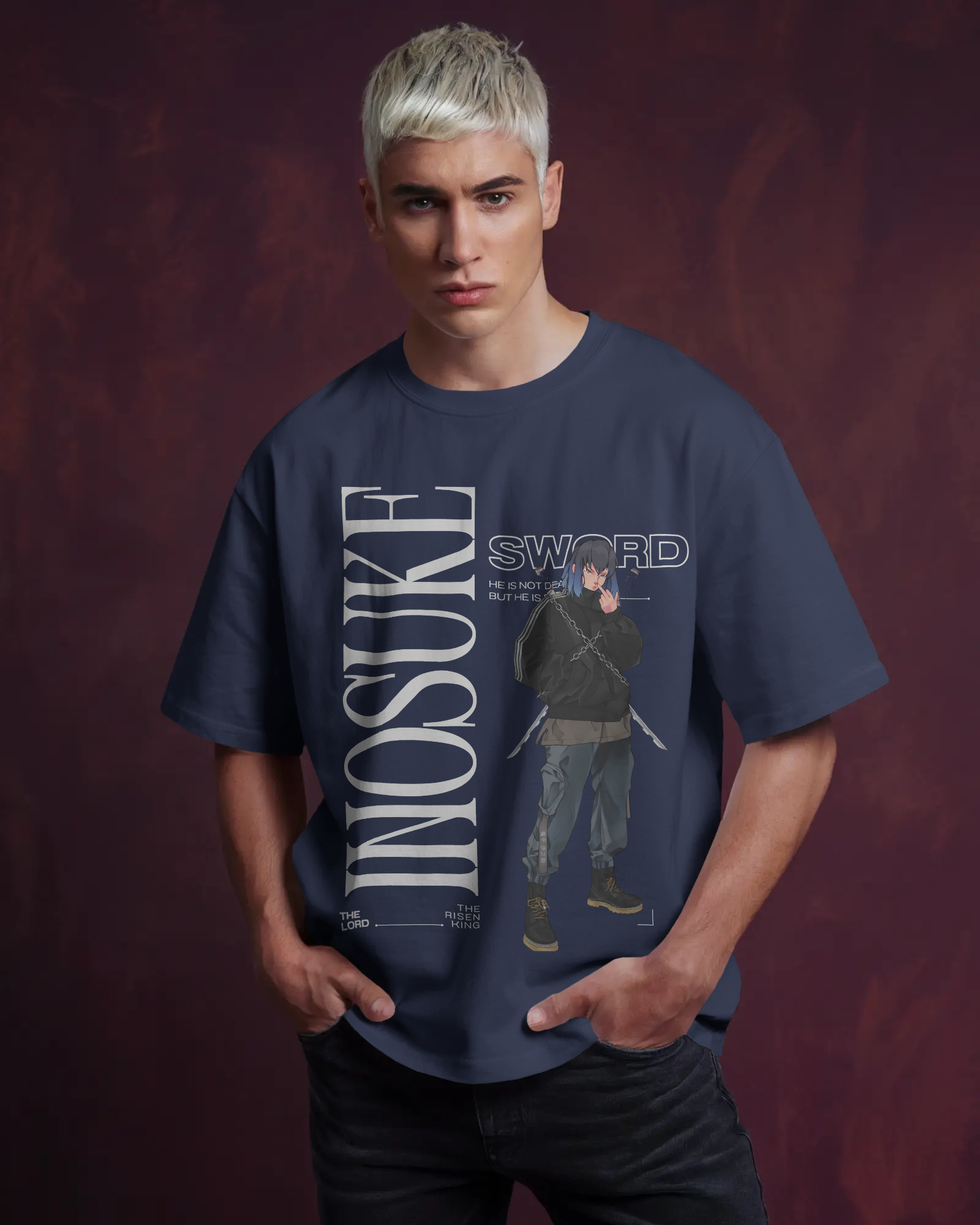 Inosuke Demon Slayer Premium Oversized T-shirt