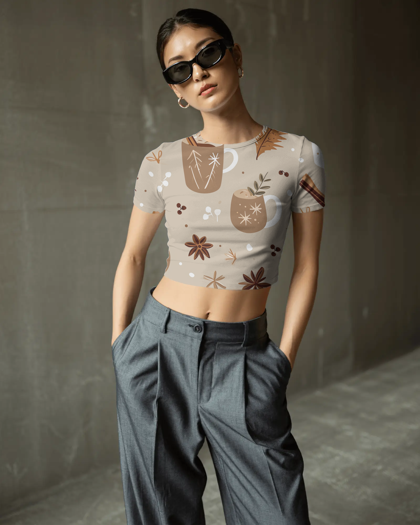Spice & Sip Crop Top - Dorcus Wear