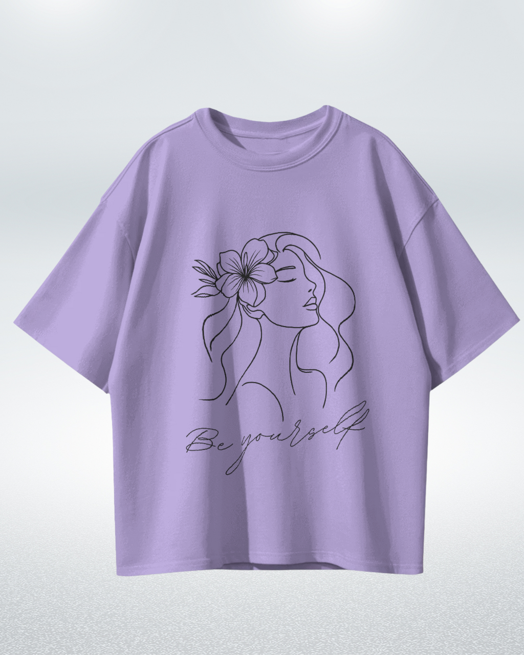 Floral Muse Be Yourself Oversized T-shirt - Premium Comfort and Style - Dorcus Wear