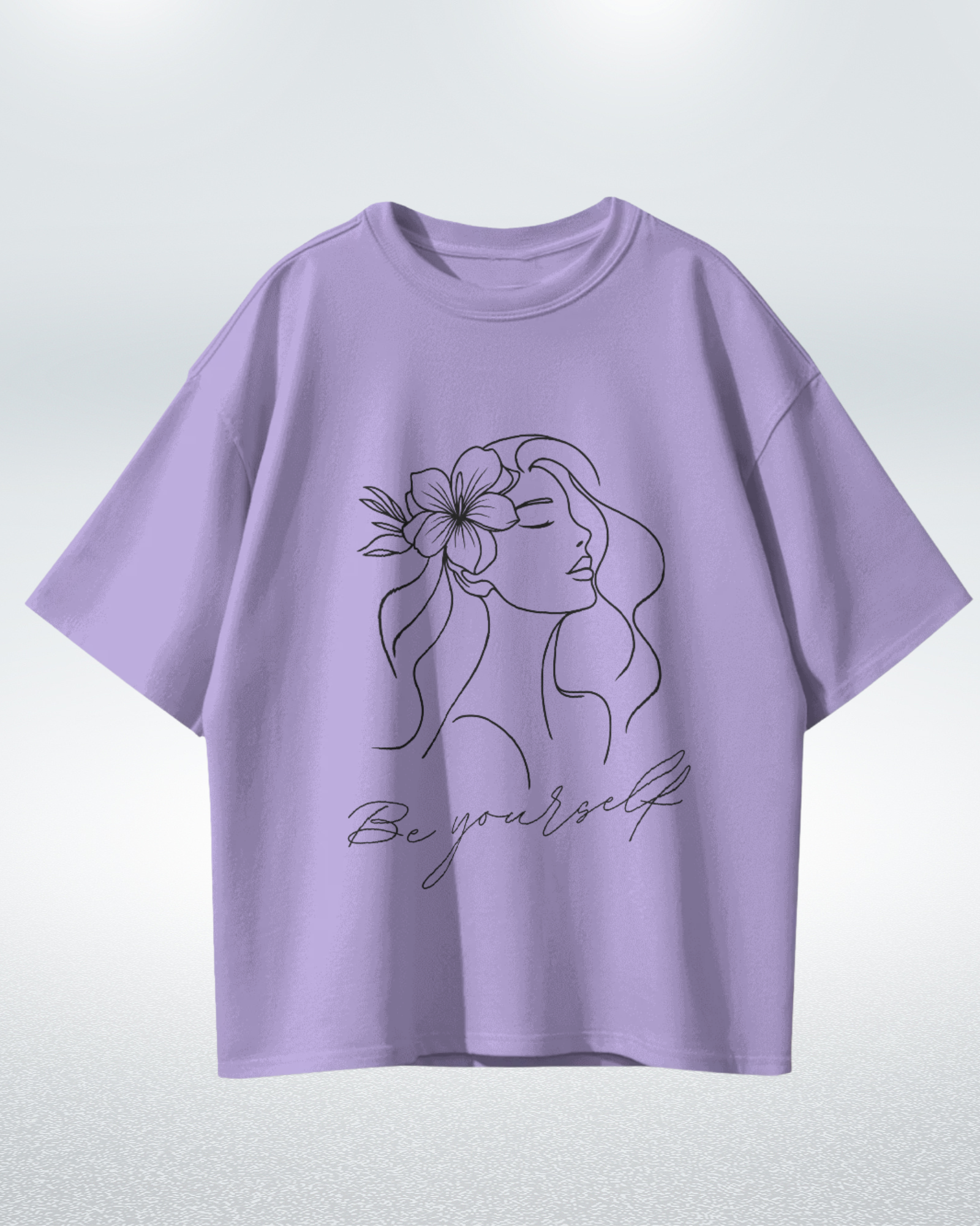 Floral Muse Be Yourself Oversized T-shirt - Premium Comfort and Style - Dorcus Wear