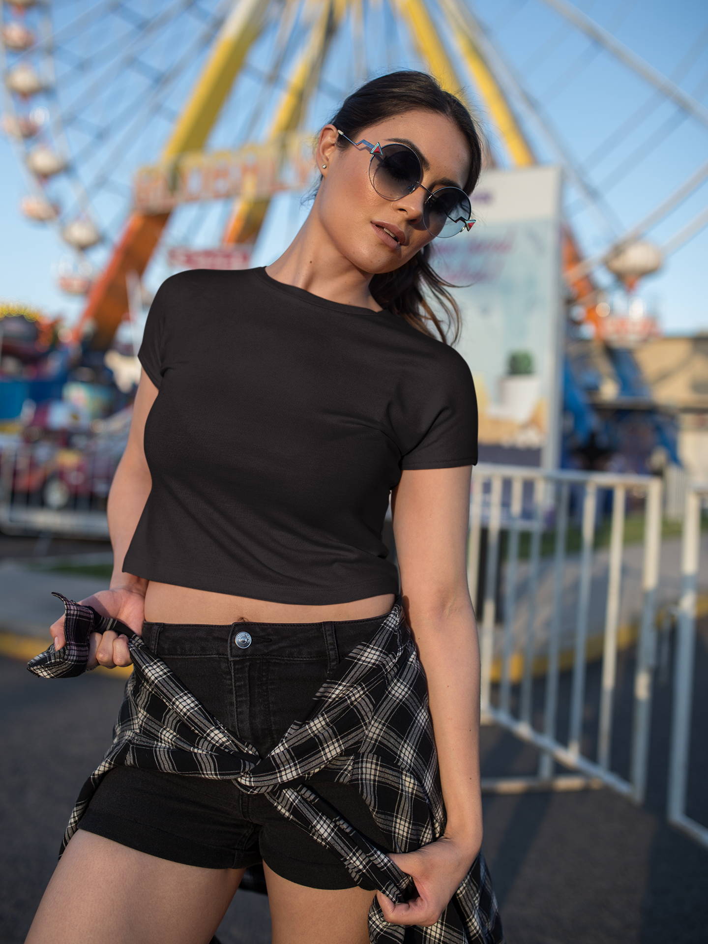 Black Crop Top
