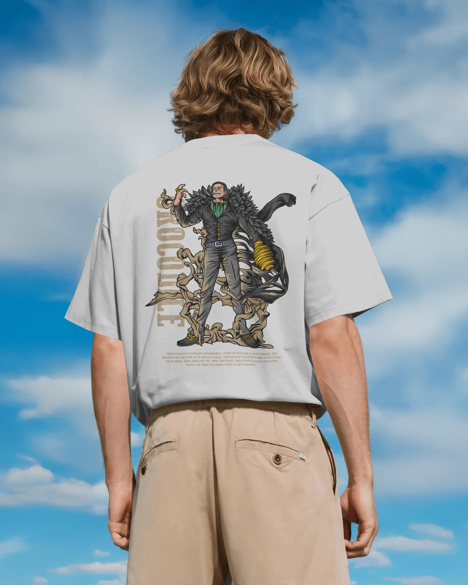 Sir Crocodile One Piece T-shirt | Premium Oversized T-Shirt