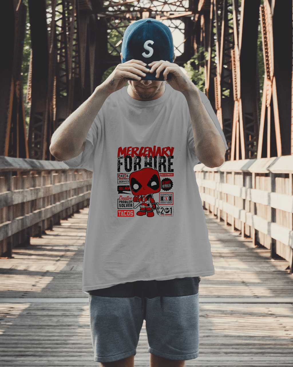 Hire Me, I’m Deadpool – Chaos, Tacos & Mayhem Edition Deadpool Classic T-shirt